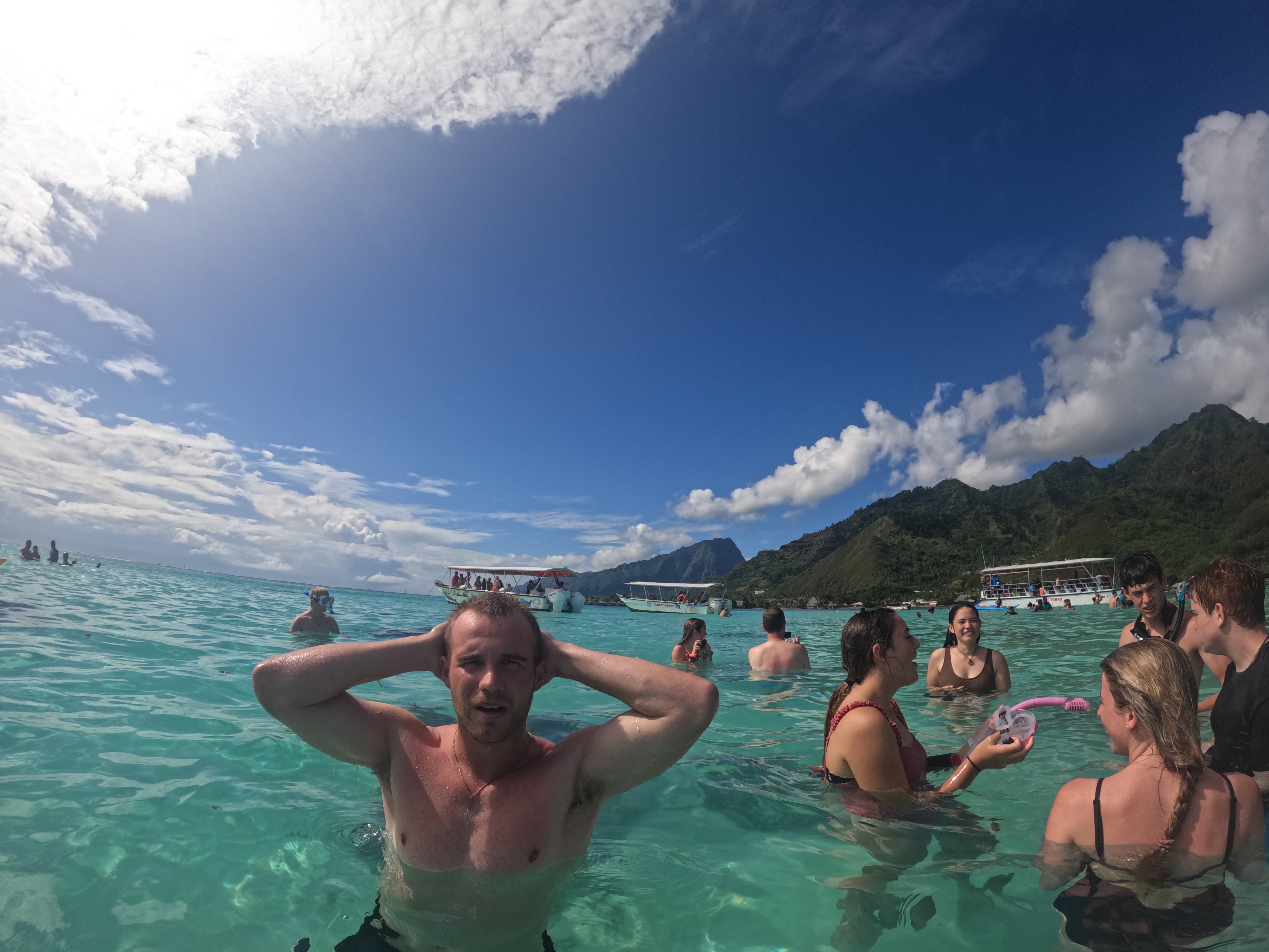 2022 Tahiti Taravao HXP - Day 4 (Kass's Birthday, Swimming with Sharks & Stingrays, Motu Fareone Island, Making Motu Fareone (E'ia Ota), Catching Crabs for 'Alca-Crab', Dance Party on Ferry to Tahiti, Catching Geckos)